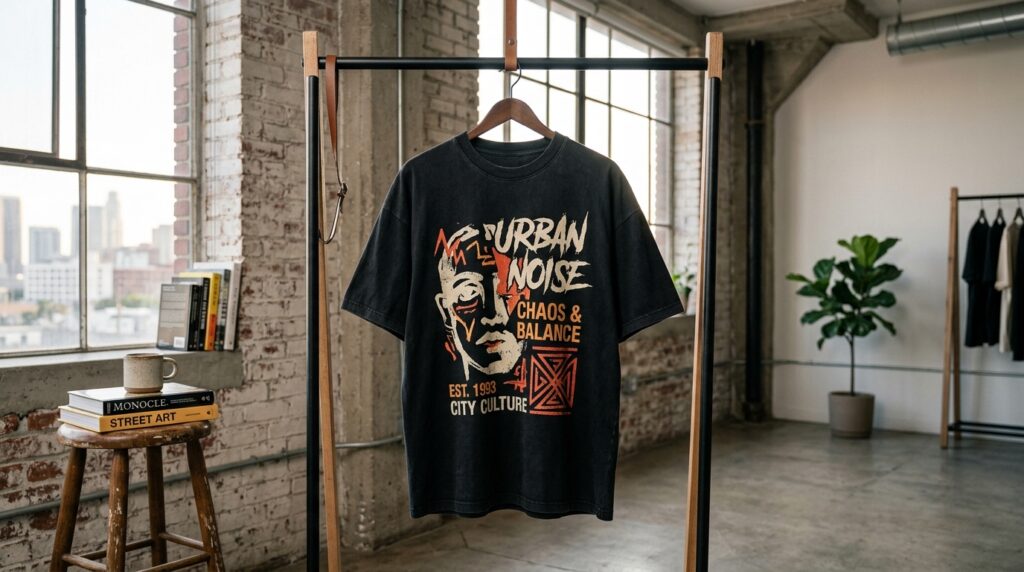 How to style an oversized streetwear tee - Printive urban apparel